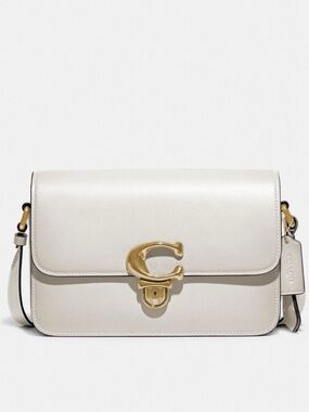 Coach Studio Shoulder Bag Glovetanned Leather Push Lock New